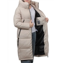 868 LT. BEIGE Пальто зимнее женское (170 гр. холлофайбер)