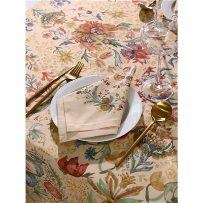 Набор кухонный «Этель» Floral pattern, скатерть 147×184±2 см с ГМВО, салфетки 40×40 см - 8 шт.