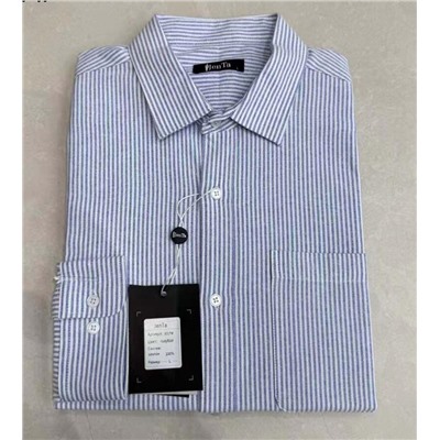 017J Мужская рубашка JenTa голубой