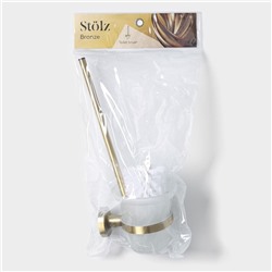 Ёрш для унитаза стеклянный с держателем Штольц Stölz bacic, серия Bronze