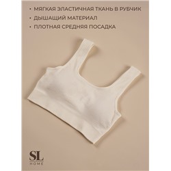 Топ спортивный женский Sima-Land Home, молочный