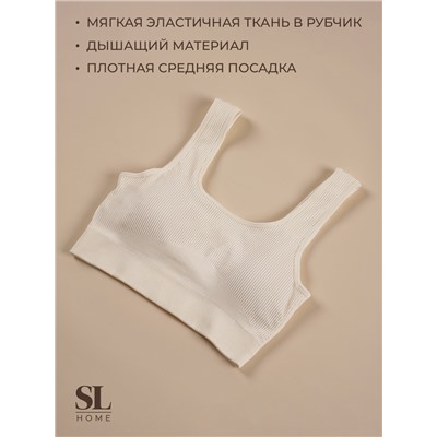 Топ спортивный женский Sima-Land Home, молочный