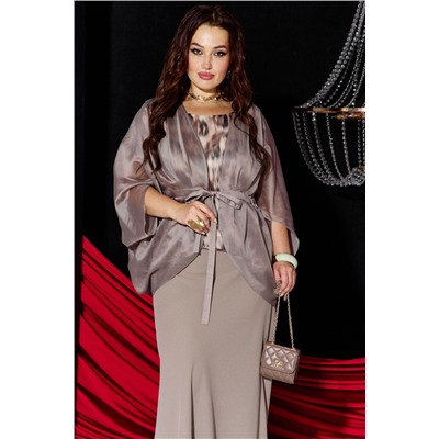 Блуза, топ, юбка Vittoria Queen 27443 бежевый_принт