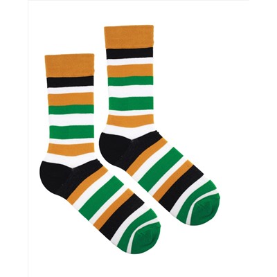 Носки р.40-45 "Geometry and Line" Yellow and White