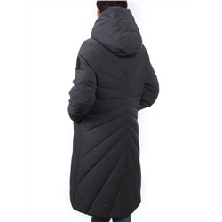 H265 DK.GRAY Пальто зимнее облегченное женское (150 гр. холлофайбер)