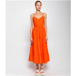 Сарафан #КТ1509, оранжевый