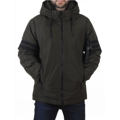 D6821 DK. GREEN Куртка мужская зимняя (200 гр. холлофайбер)