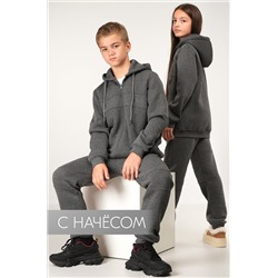 Теплый детский костюм из футера трехнитки с начесом Happyfox