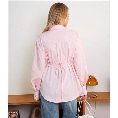 Рубашка #КТ3696, розовый