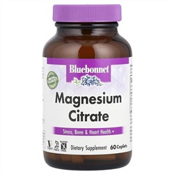 Bluebonnet Nutrition, цитрат магния, 400 мг, 60 капсул (200 мг в 1 капсуле)