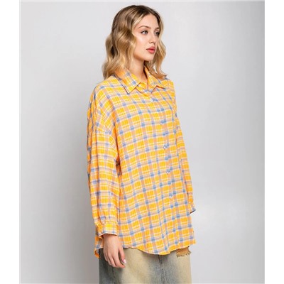 Рубашка #КТ22305, оранжевый