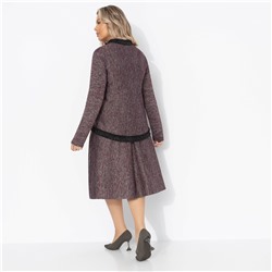Костюм с юбкой в стиле Шанель, С безупречным вкусом (2 в 1, винный)