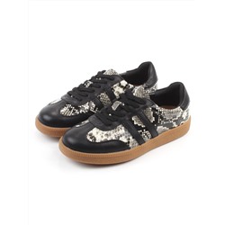 03-B73C-129A BLACK Полуботинки спортивные женские (натуральная кожа)