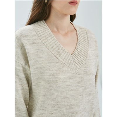 Джемпер вязаный с длинными рукавами