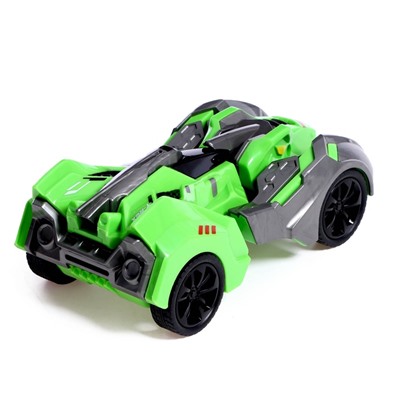 Робот «Раптор», инерционный, трансформируется, цвет зелёный, уценка