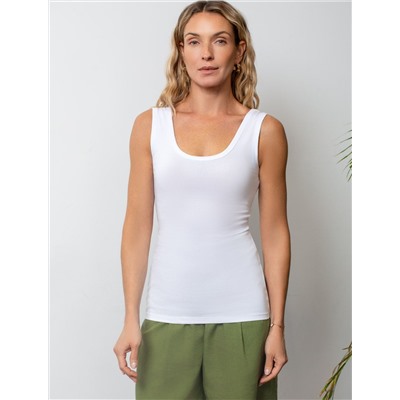 Топ облегающий из премиального хлопка с эластаном