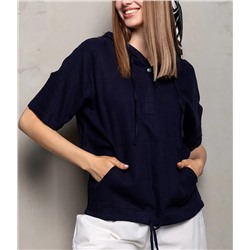 Футболка #ОКТ1646, тёмно-синий