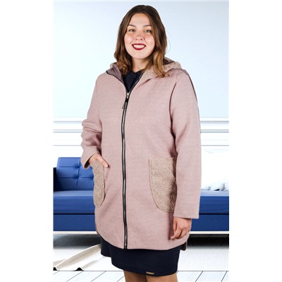 Пальто женское на молнии 251737, размер 48, 50, 52,54