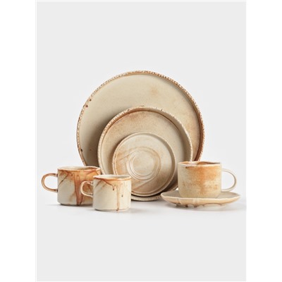 Кружка Magistro Organic brown, 320 мл, фарфор, бежевая