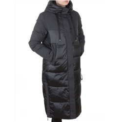 A81 DK. GRAY/GREEN Пальто зимнее женское (200 гр. холлофайбер)