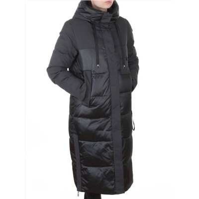 A81 DK. GRAY/GREEN Пальто зимнее женское (200 гр. холлофайбер)