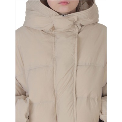 9518 BEIGE Куртка пуховая зимняя женская (пух)