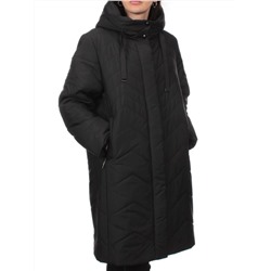1135 BLACK Пальто зимнее облегченное женское (холлофайбер 150 гр.)