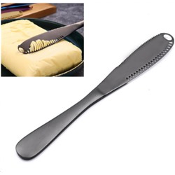 Нож столовый 3 в 1 для мяса, масла, паштетов/металл графит/ TW-241-black /уп 400/ ПРОМО АКЦИЯ