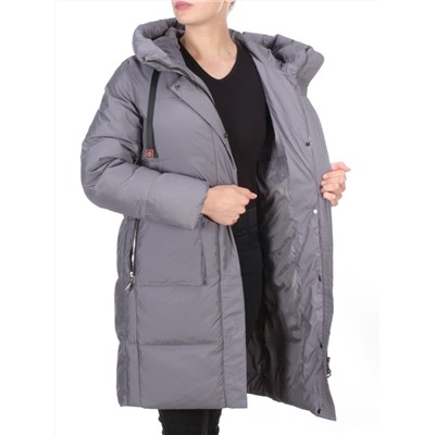 8966 GRAY  Пальто зимнее женское CLOUD LAG CAT (200 гр. холлофайбер)