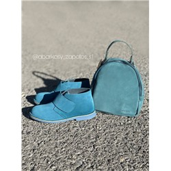 Ab.Zapatos 3316 New R • Petrol + AB.Z · Pelle · mochila serraje (610) TURQUESA АКЦИЯ