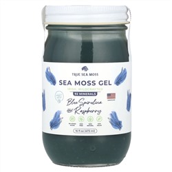 True Sea Moss, Гель с морским мохом, голубая спирулина и малина, 473 мл (16 жидк. Унций)