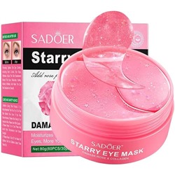 Гидрогелевые антивозрастные патчи для области вокруг глаз Sadoer с экстрактом розы 60 штКосметика уходовая для лица и тела от ведущих мировых производителей по оптовым ценам в интернет магазине ooptom.ru.