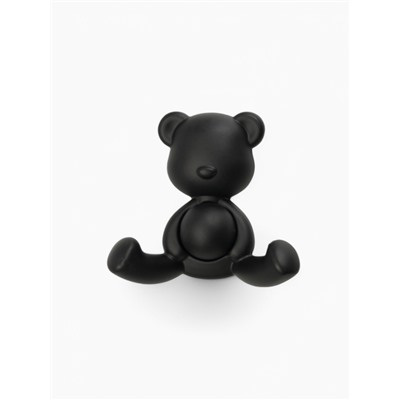 Крючок мебельный CAPPIO BEAR, двухрожковый, цвет черный
