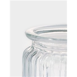 Банка для сыпучих Доляна «Зайка в золотом», 230 мл, с керамической крышкой, стекло, прозрачная