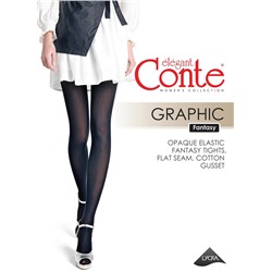 CONTE GRAPHIC Колготки женские с геометрическим рисунком