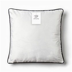 Наволочка декоративная «Этель. Кант», 45×45, велюр, белая