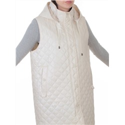 802 LT. BEIGE Жилет утепленный женский (50 гр. синтепон)