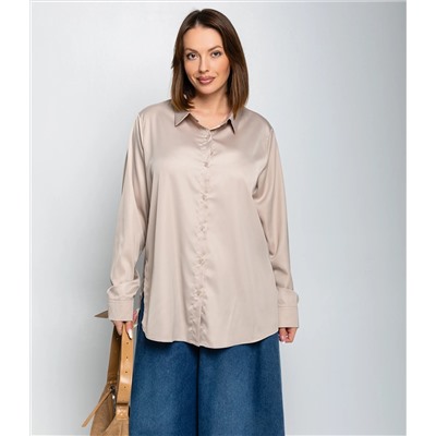 Рубашка #ОКТ085005, бежевый