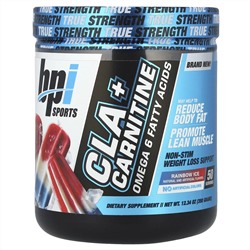 BPI Sports, КЛК + карнитин, вкус Rainbow Ice, 350 г (12,34 унции)