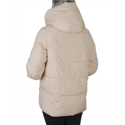 YR-6619 BEIGE Куртка зимняя женская (150 гр. холлофайбер)