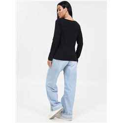 Флоп - лонгслив черный