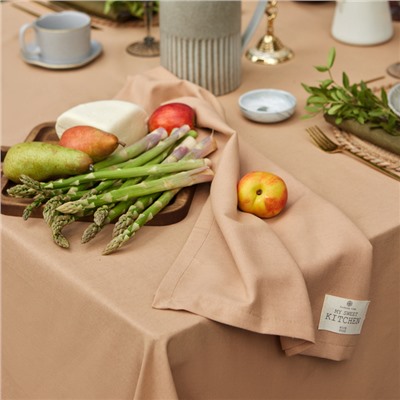 Полотенце кухонное «Этель» ECO, 40×68 см, бежевое