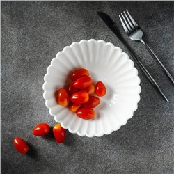 Салатник Magistro «Цветок», 450 мл, d=16 см, фарфор, белый