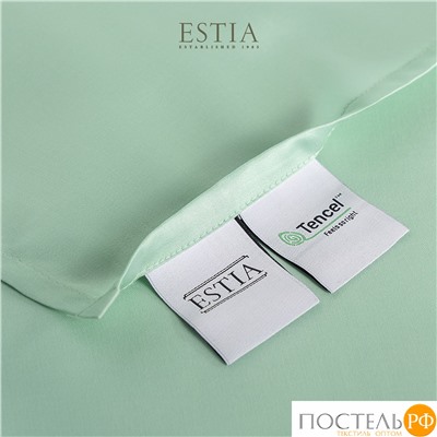 Estia ОРНЕЛЛА ментол Простыня на резинке 200х200+30, 1пр.,тенсель