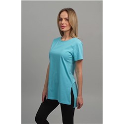 Женская удлиненная футболка с разрезами Happyfox