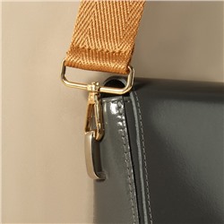 Ручка для сумки, стропа, с карабинами, 139±3×3.8 см, светло-коричневая