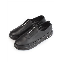 03-5315 BLACK Полуботинки женские (натуральная кожа)