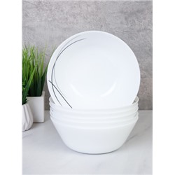 Набор суповых тарелок 6 штук 550 мл 155 мм Евро / LGW-60 (7267-2) /уп 12/ Полосы классика