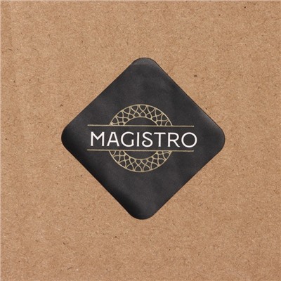 Тарелка Magistro «Эмеральд», d=27 см, с серебряной отводкой, стекло, зелёная