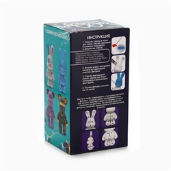 Алмазная мозаика на фигурке с полным заполнением «Зайка», бирюзовый